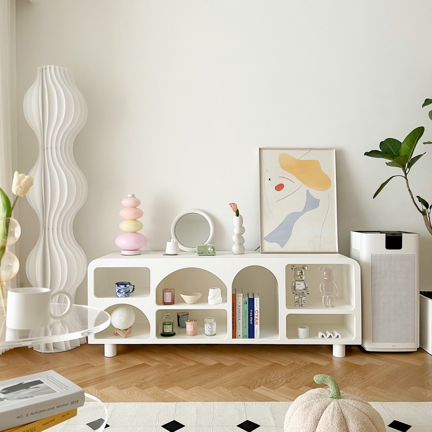 Pastel Pebble Stacked Lamp — Soft Ambient Glass Light