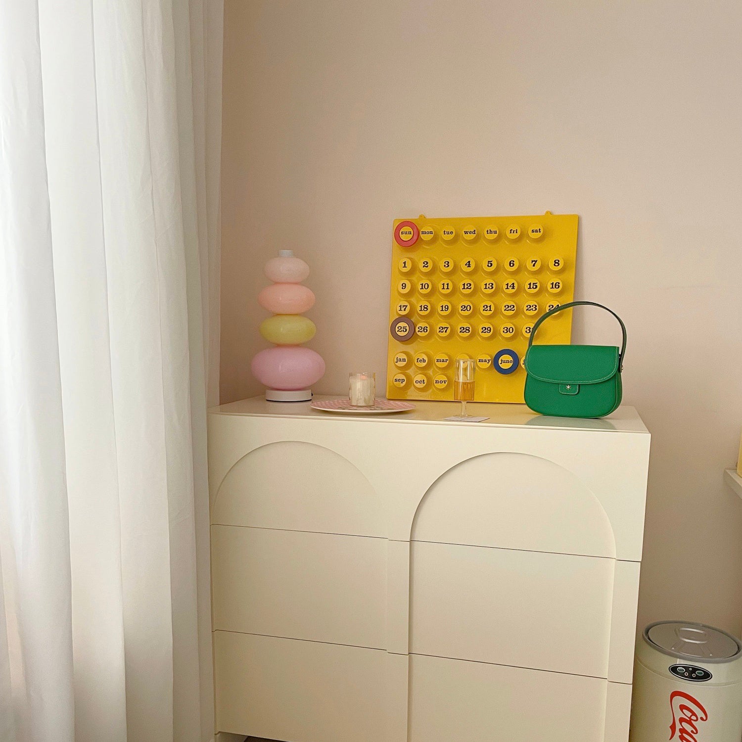 Pastel Pebble Stacked Lamp — Soft Ambient Glass Light