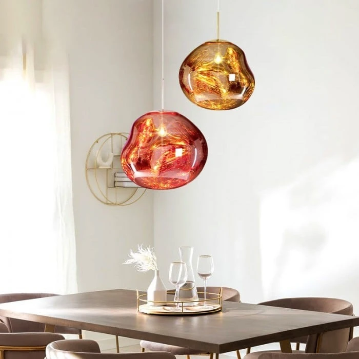 Irregular Melt Lava Colorful Warped Pendant Lamp