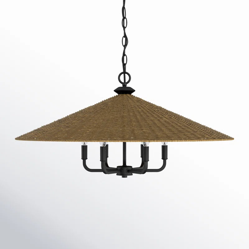Wisząca lampa wisząca American Country Black Rattan Cone z 6 światłami (1).webp__PID:40697a8b-0d8e-4597-9313-04df1d4d3af5