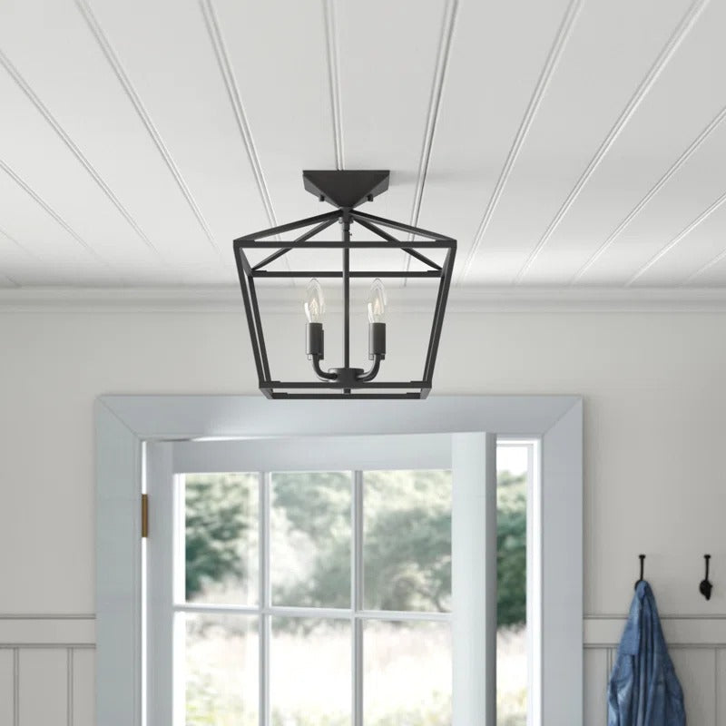 Clifton Farmhouse 4-lichts metalen plafondlamp scene2.webp__PID:11be8e63-213a-4b12-bcf8-41f766b106ea