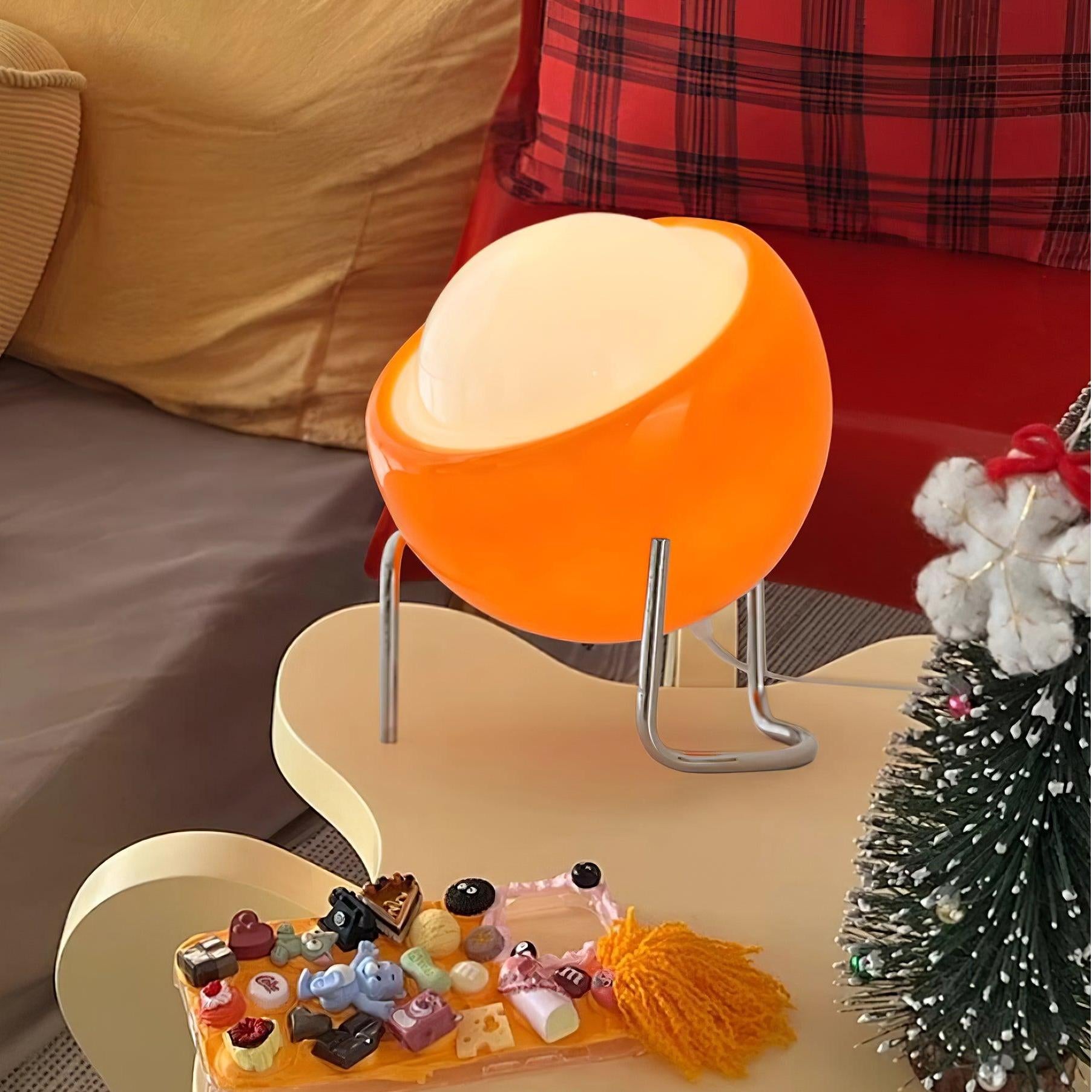 Lampada da tavolo moderna Sylas arancione Bauhaus a forma di fungo (1).webp__PID:e66b61e7-d4fd-4e46-a136-22abec297666