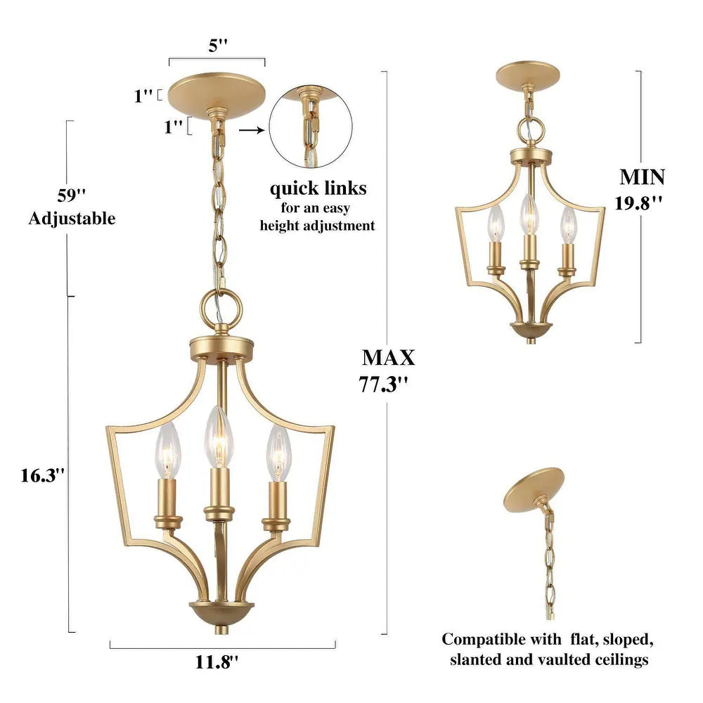 Mid-century Farmhouse Gold 3-Light Lantern Pendant Light for Kitchen Island (7).webp__PID:63bce363-08cd-4536-9399-bd581cc19bad