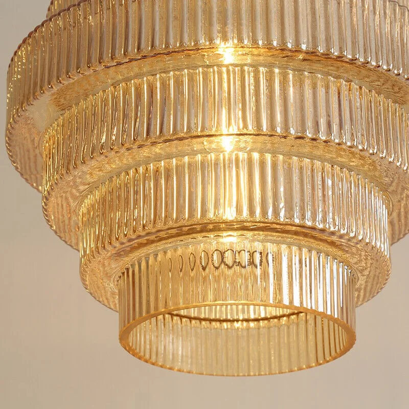 Lampa sufitowa Rowena Modern Round Ribbed Glass Brass (9).jpg__PID:909e1db3-ec9c-46e2-b2bc-3fbaa72400ba