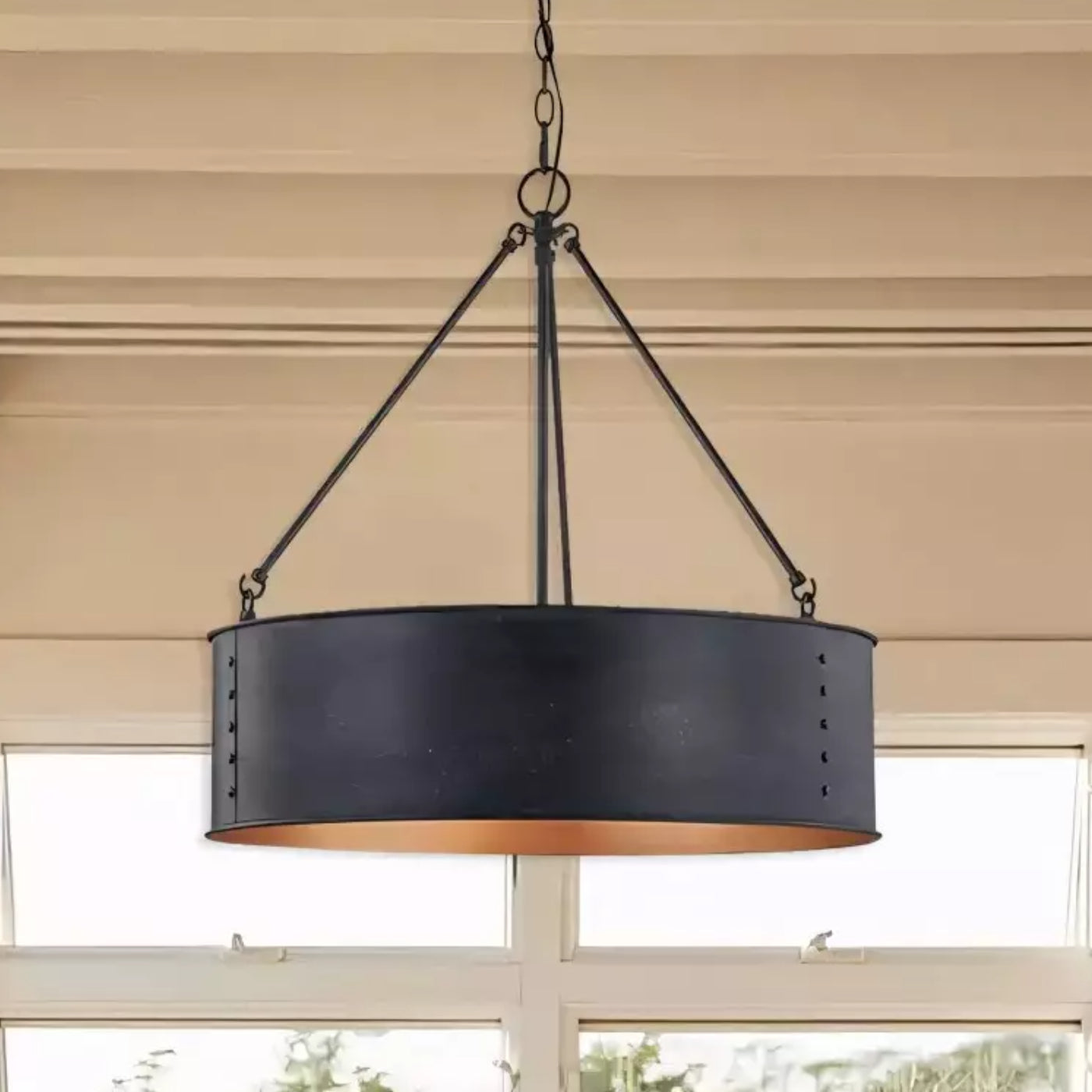 Grayson industriële metalen zwarte trommel hanglamp 2.webp__PID:7e84879f-6fbc-40cc-921c-2e33e6f8444d