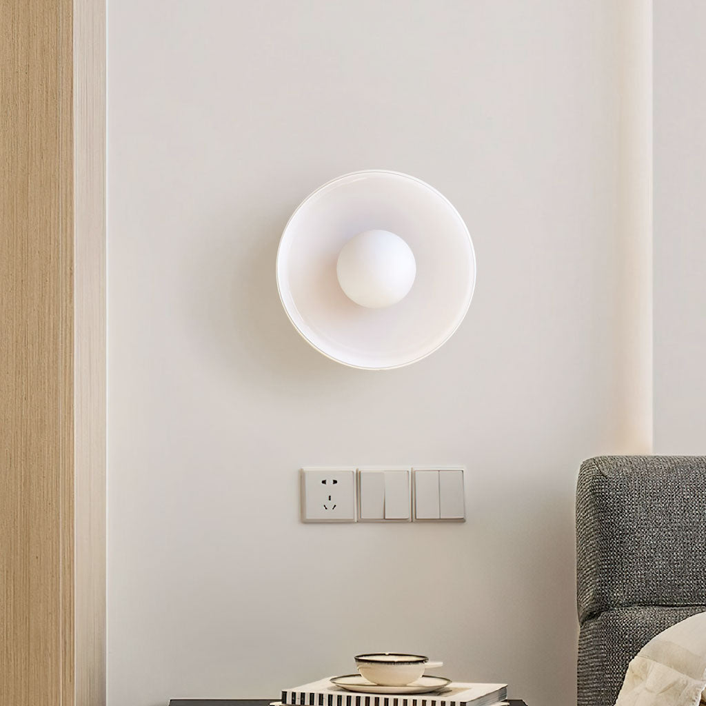 morrow glass disc light wall white.jpg__PID:0e73b30d-8983-4e2f-b97b-1526c5c739e6