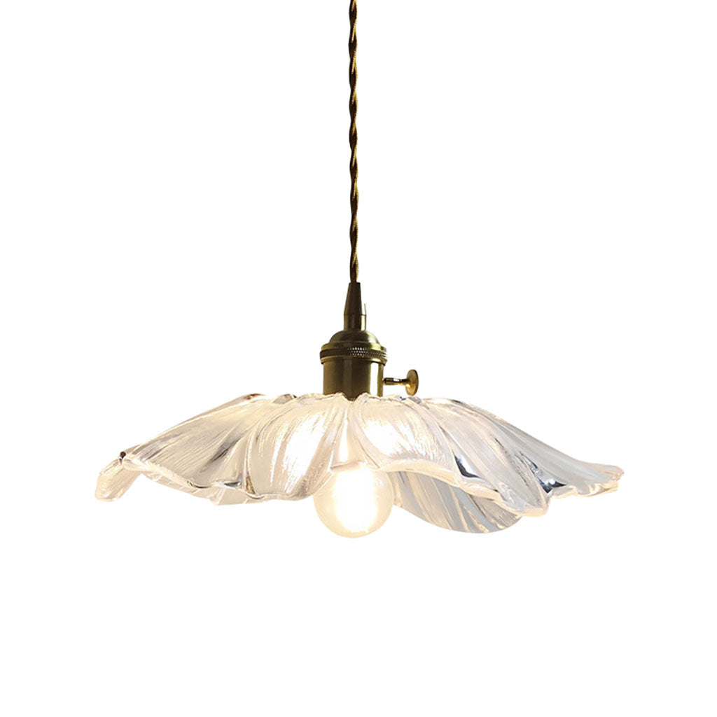 Lampa wisząca szklana Lotus Retro duża przezroczysta2.jpg__PID:1f8cf9fe-5c96-43b1-9e58-3f1456d49f65