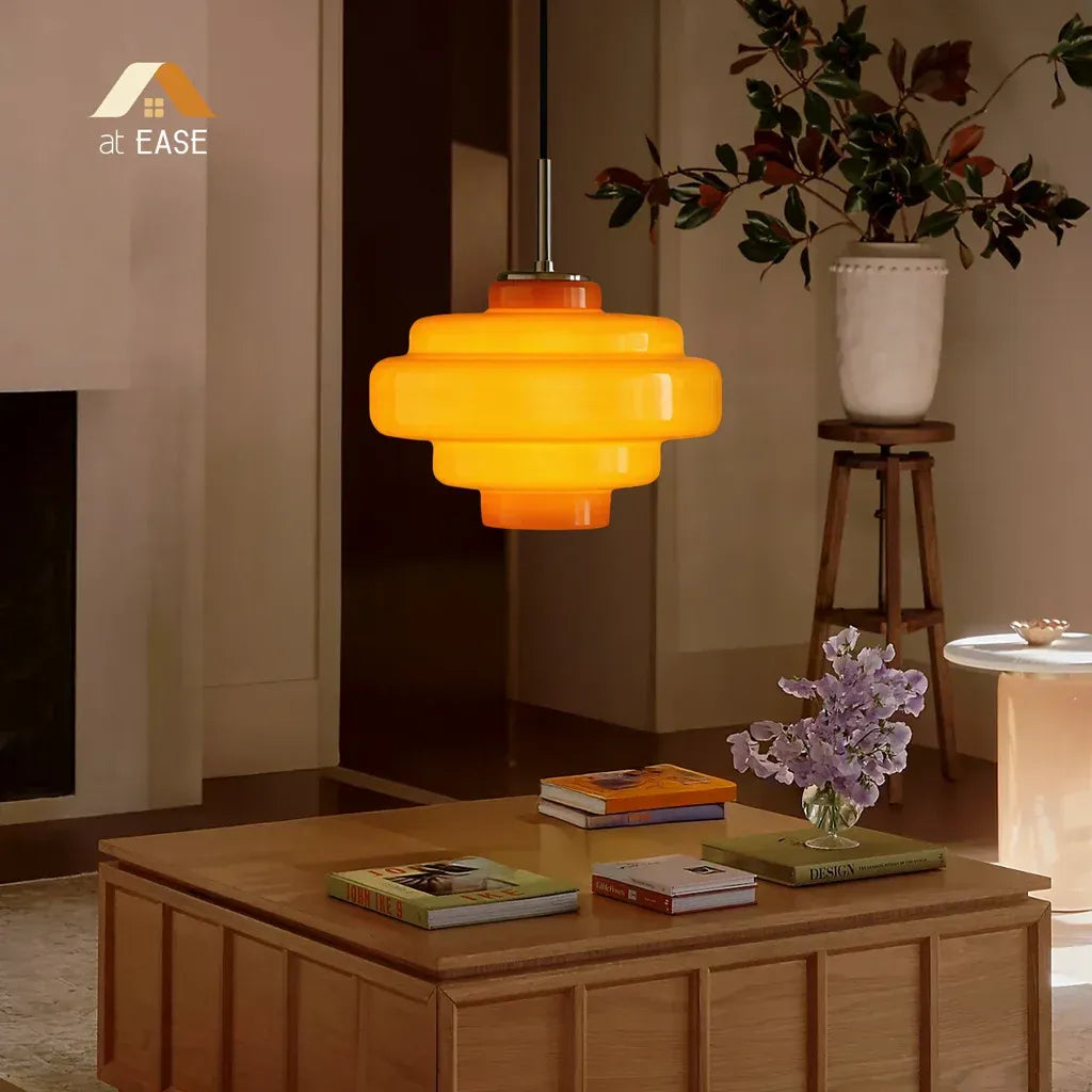 Valenra Macaron Orange Glass Pendant Light scene12.webp__PID:49b2016c-856d-4759-b77a-2278f769b3c7