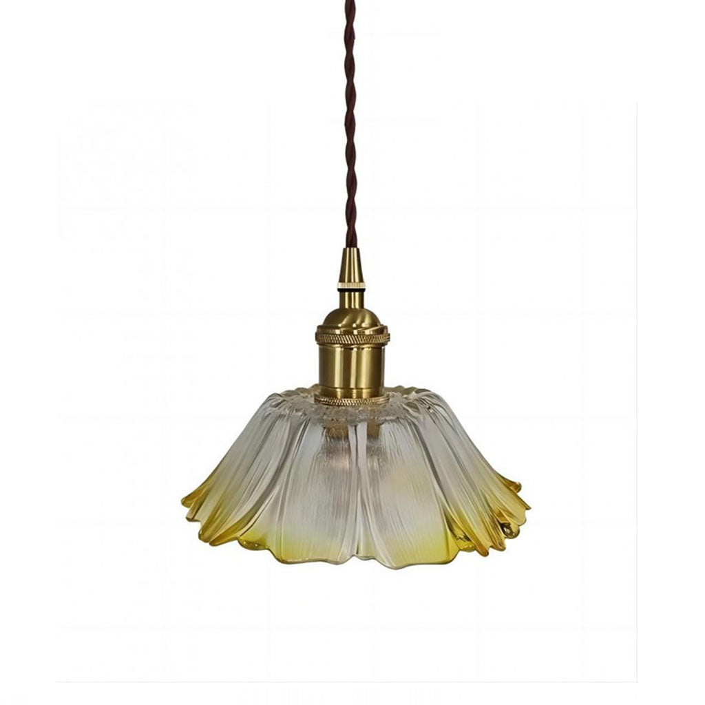 Lotus Retro szklana lampa wisząca mała nowa żółta2.jpg__PID:fe5c96d3-b11e-483f-9456-d49f65b68aae