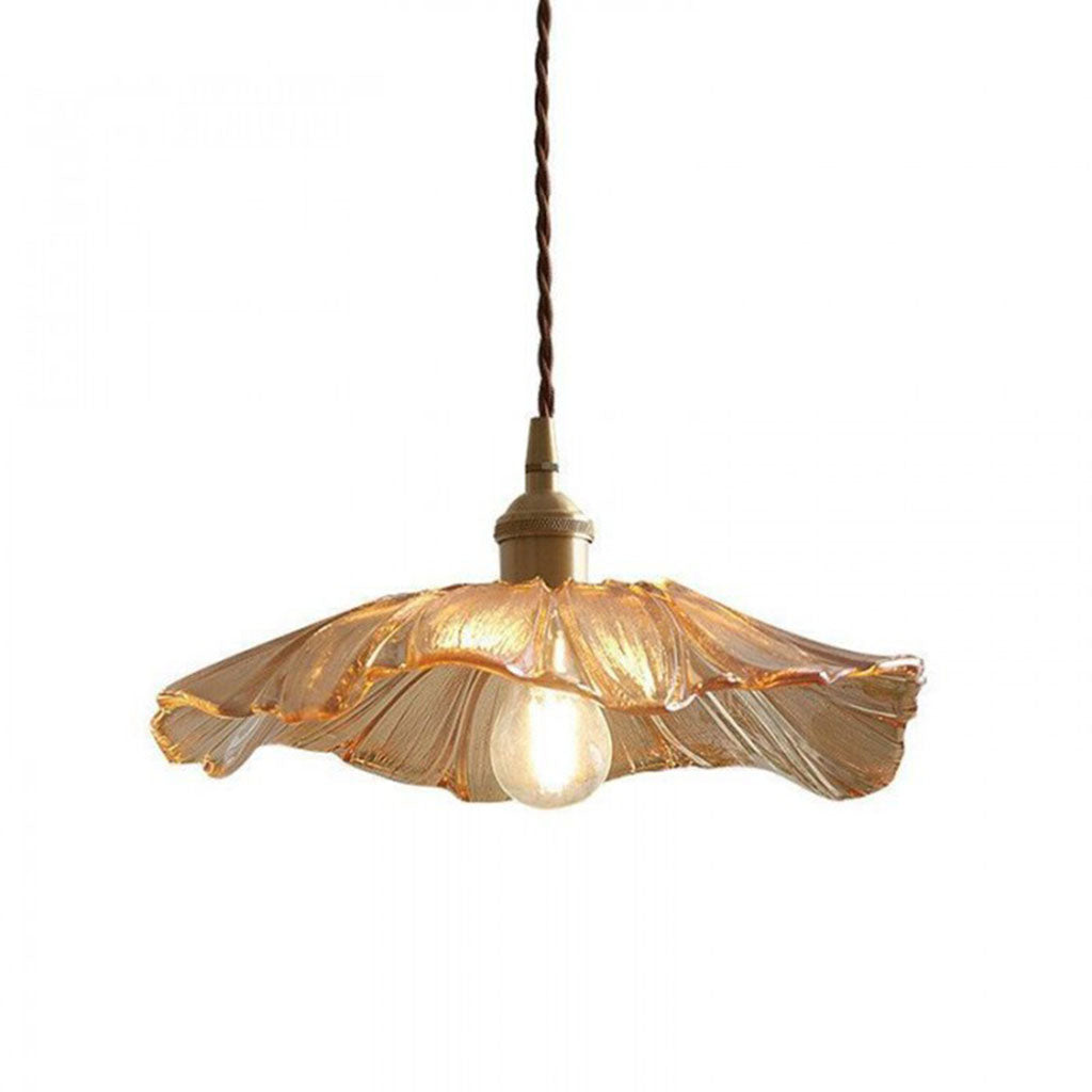 Lotus Retro szklana lampa wisząca duża bursztynowa2.jpg__PID:6ab94c1f-8cf9-4e5c-96d3-b11e583f1456