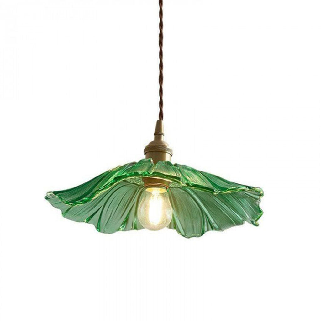 Lotus Retro szklana lampa wisząca duża zielona2.jpg__PID:b94c1f8c-f9fe-4c96-93b1-1e583f1456d4