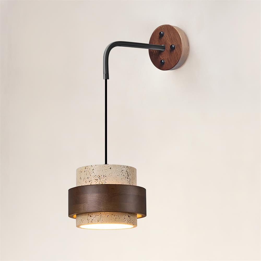 Lampa wisząca ścienna z litego drewna jaspisowego, cylindryczna, warstwowa (5).jpg__PID:8bf6783b-a1d7-4b3e-be85-ec9e4b8a1962