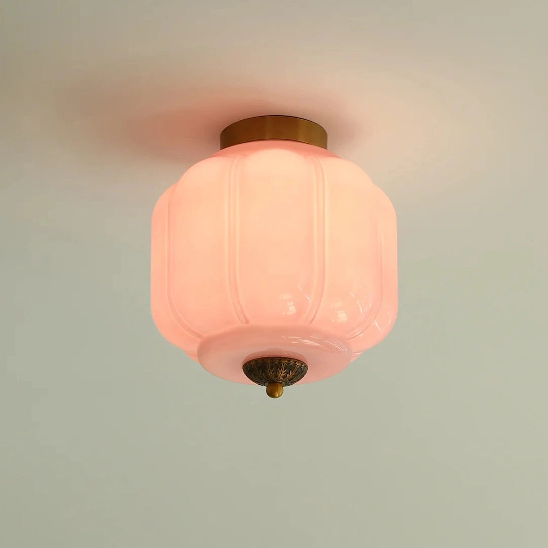 Plafonnier lanterne en verre crème vintage Karen rose sur.webp__PID:43a66370-d230-4132-9288-a363fbad9eb9