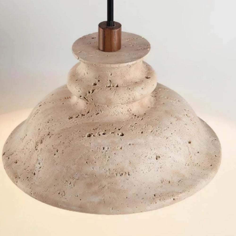 Lampe suspendue en travertin Maja Wabi-Sabi Bell3.webp__PID:e5806bde-8f69-4612-9d8f-dcef2de4a634