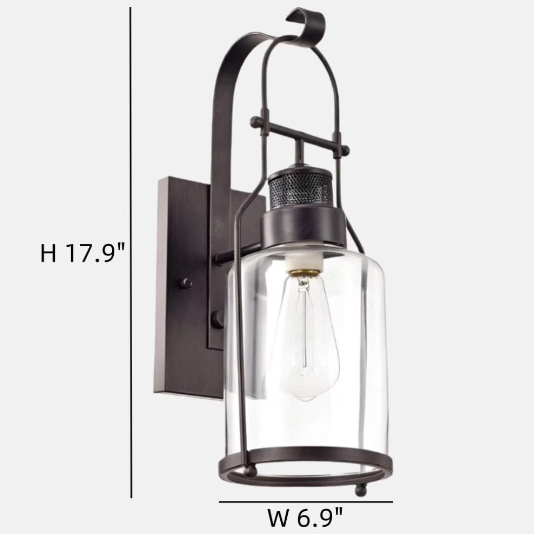 Carson Industrial Metal Glass Jar Wandleuchte schwarz Größe.webp__PID:d046eee0-30be-41ff-9867-4a9ef632854d