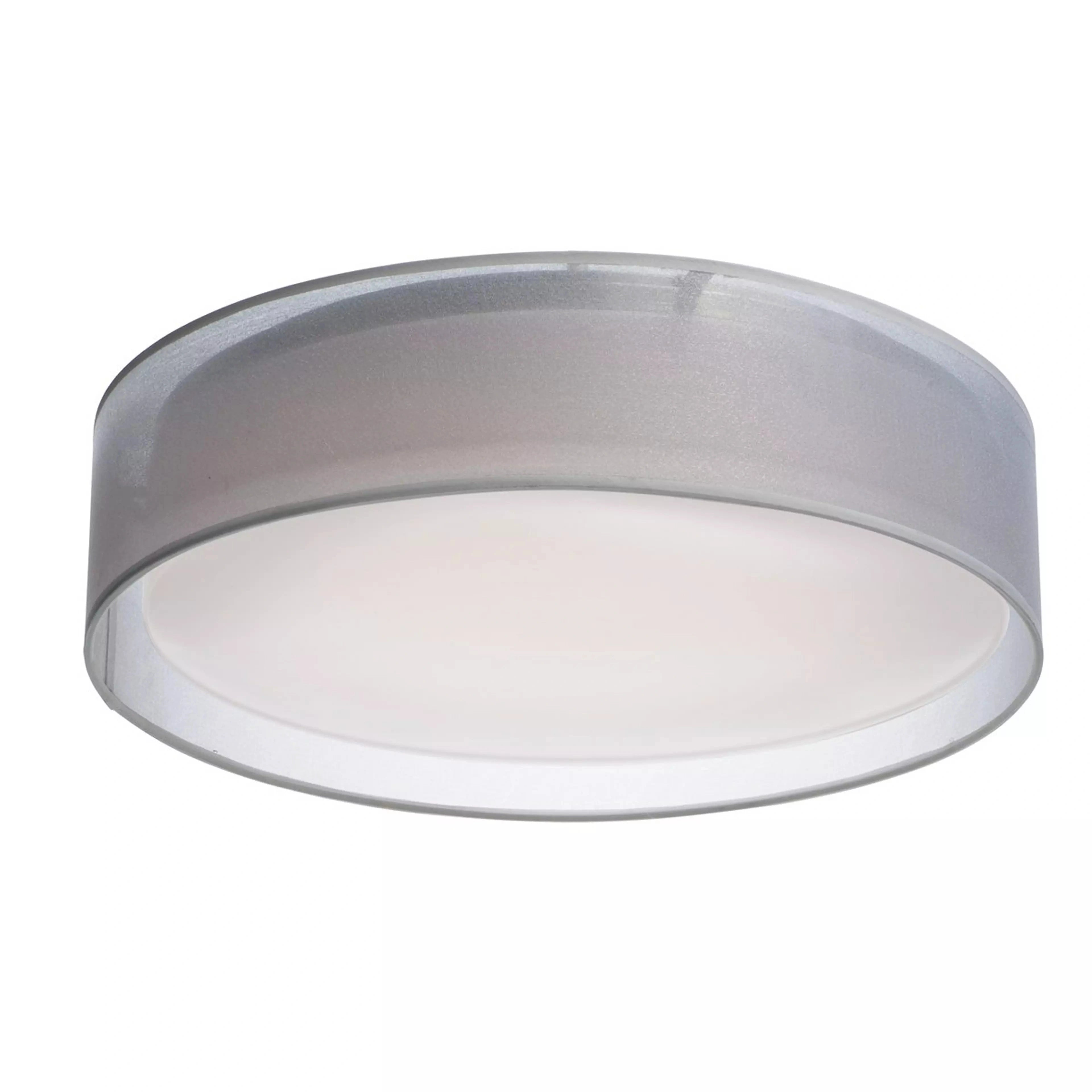 Shelby Modern Slim Shade LED-Deckenleuchte zur Deckenmontage, weißes Organza on.webp__PID:c825c3f5-f262-4c0c-b973-d4c37ef73401