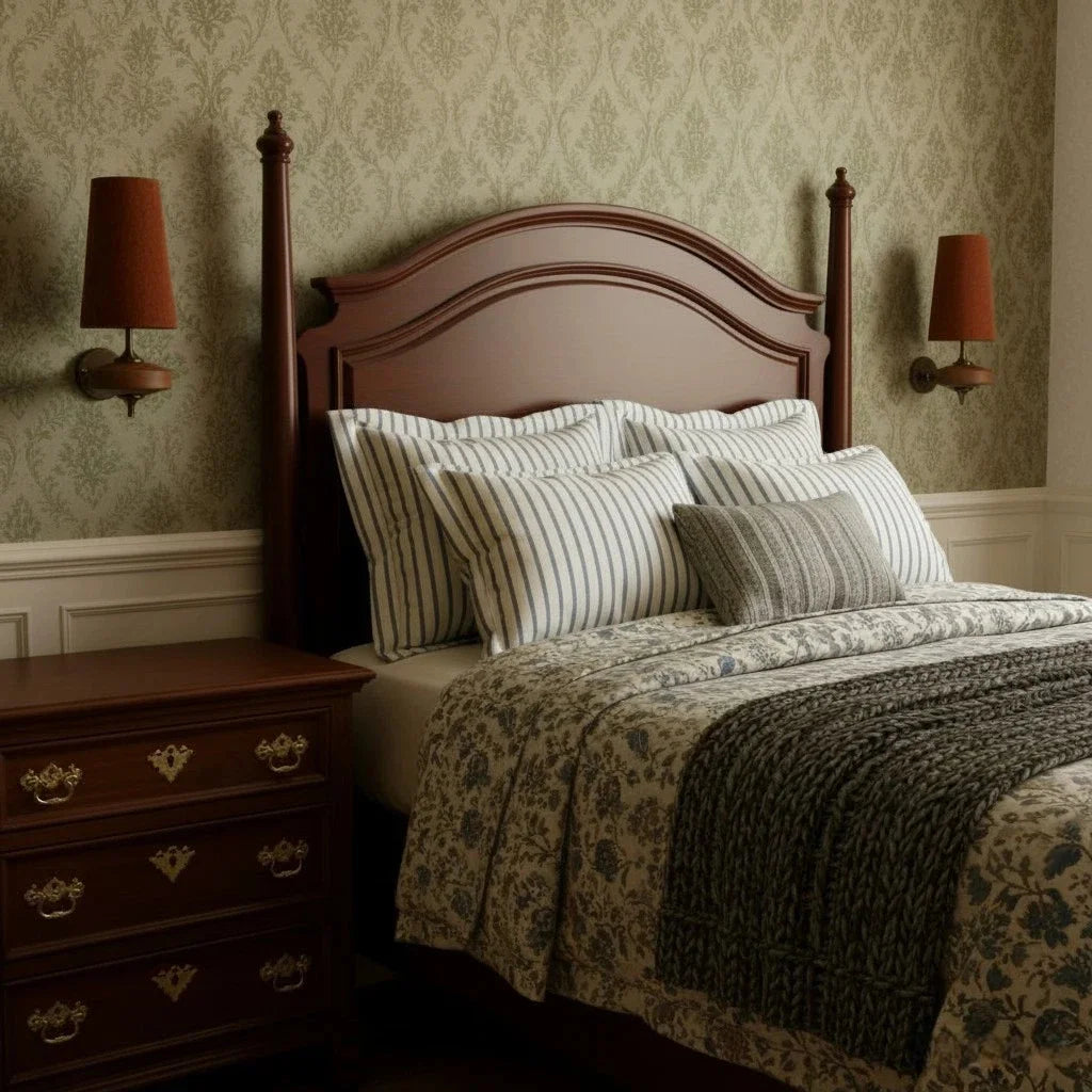 Applique da parete Kaelen in tessuto vintage affusolato con accenti rosso 8.webp__PID:ecaff8bd-eb71-41e4-8426-6dd75fdb0c2f