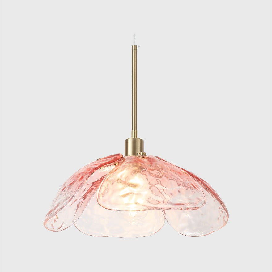 Lampada a sospensione moderna in vetro martellato con petali Flora rosa.webp__PID:6595bf64-cf77-4f59-a5cf-8207d5dffbe9