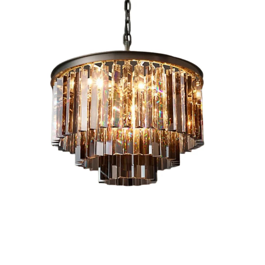 Lampadario Kira vintage di lusso in metallo e cristallo a tamburo sku 4.webp__PID:641abef2-c885-4d46-9c07-c4449f7b6876