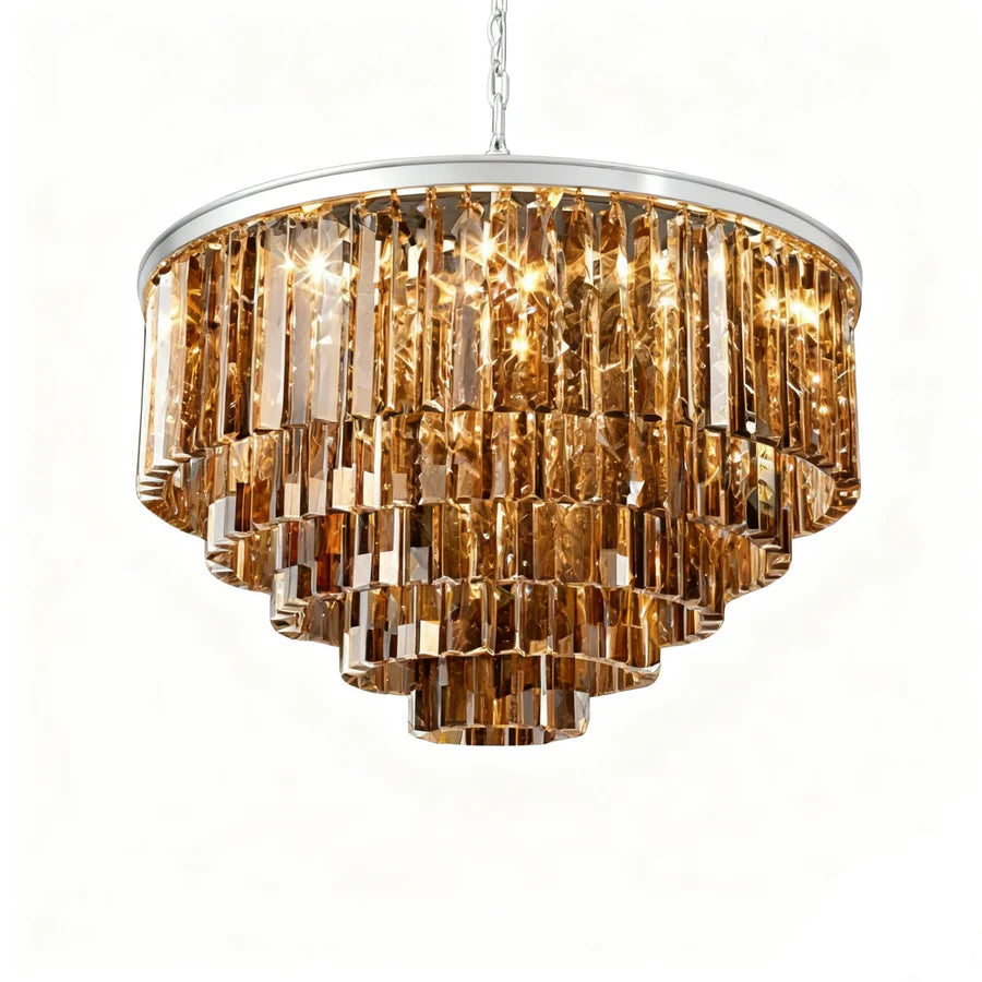 Lampadario Kira vintage di lusso in metallo e cristallo a forma di tamburo sku7.webp__PID:38374a42-4240-4393-8e2f-080e59695143