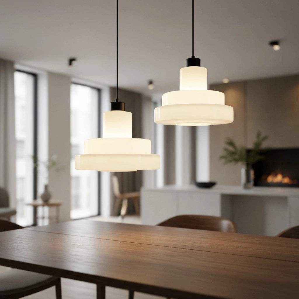 Arvin Multi Tiered Cake Glass Pendant Light83.webp__PID:6bec7045-3d38-4e4a-82b6-dedb3f103e42