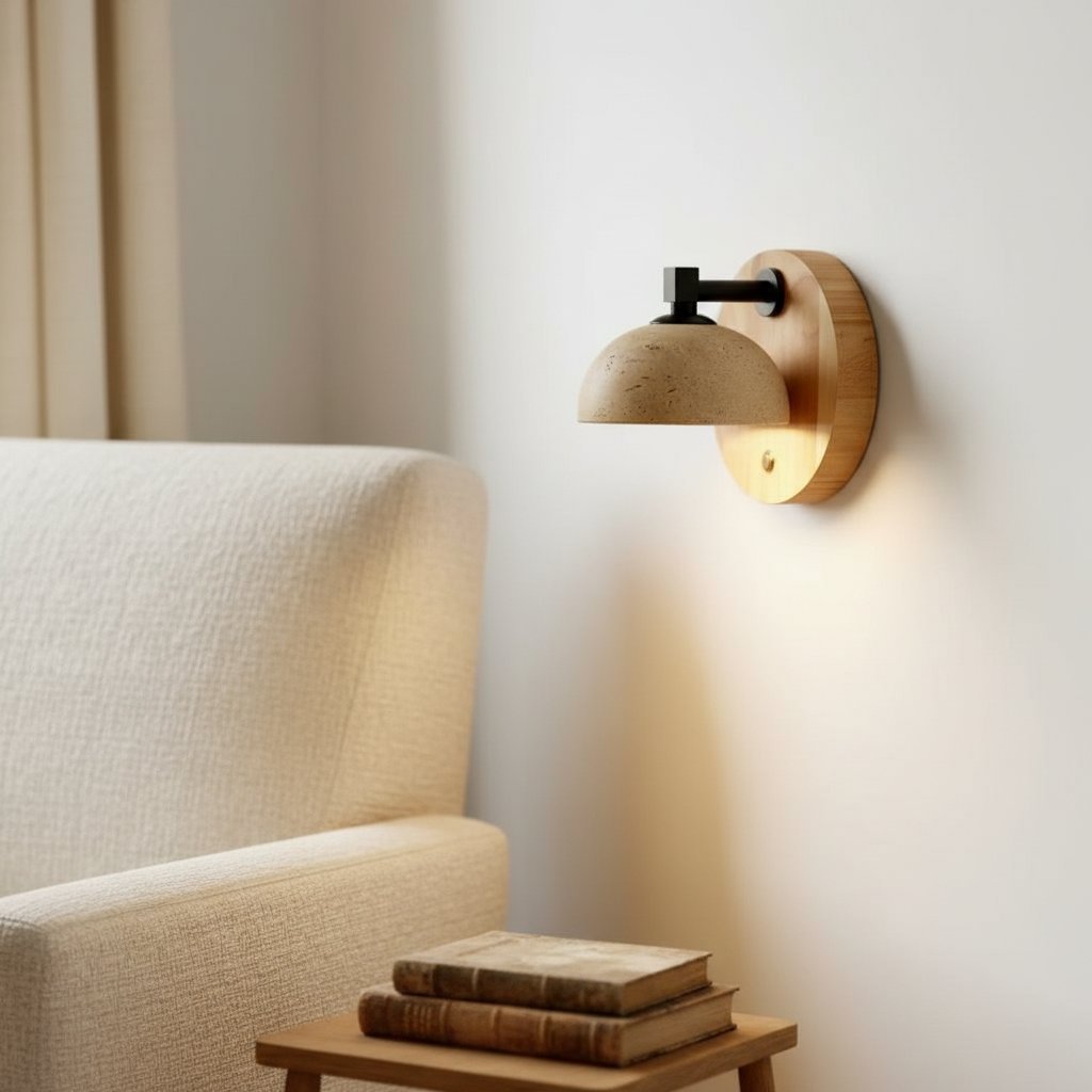 Riley Vintage Travertine Wood Round Wall Sconce14.webp__PID:ffe13b78-c1d1-4db3-885c-c6614869d564