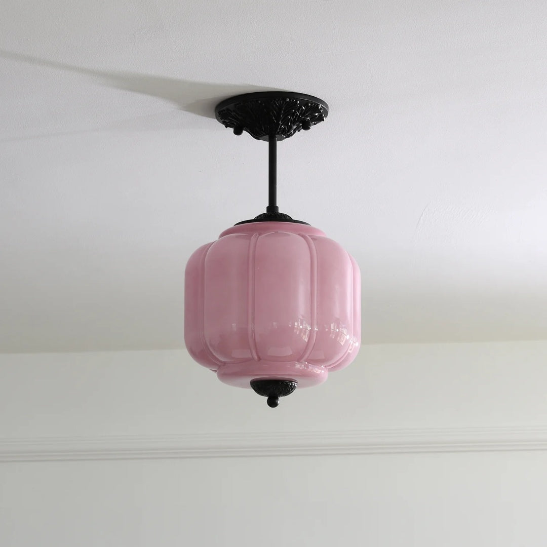 Plafonnier citrouille en verre crème vintage Alana rose.jpg__PID:5bcba0c3-2c43-48c5-b3d2-4891bbe587b1