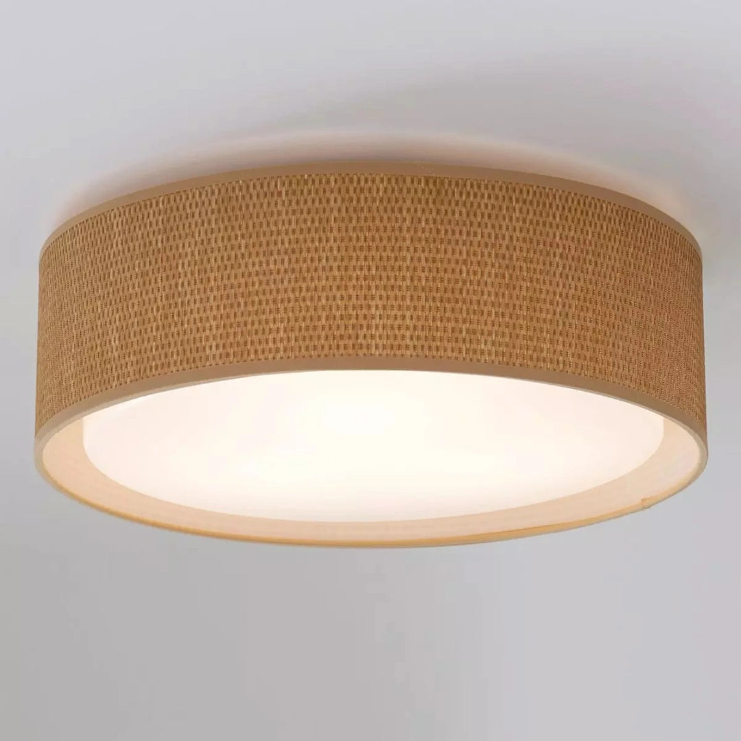 Shelby Modern Slim Shade LED-Deckenleuchte für flächenbündige Montage, Grasstoff on.webp__PID:5563a5c4-31c8-45c3-b5f2-629c0c7973d4
