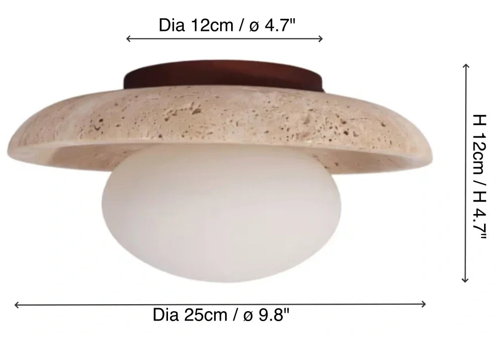 Plafonnier à dôme rond en verre travertin moderne Alaey taille.webp__PID:b3ae94b4-834d-46f1-bfb3-4e18037c6316