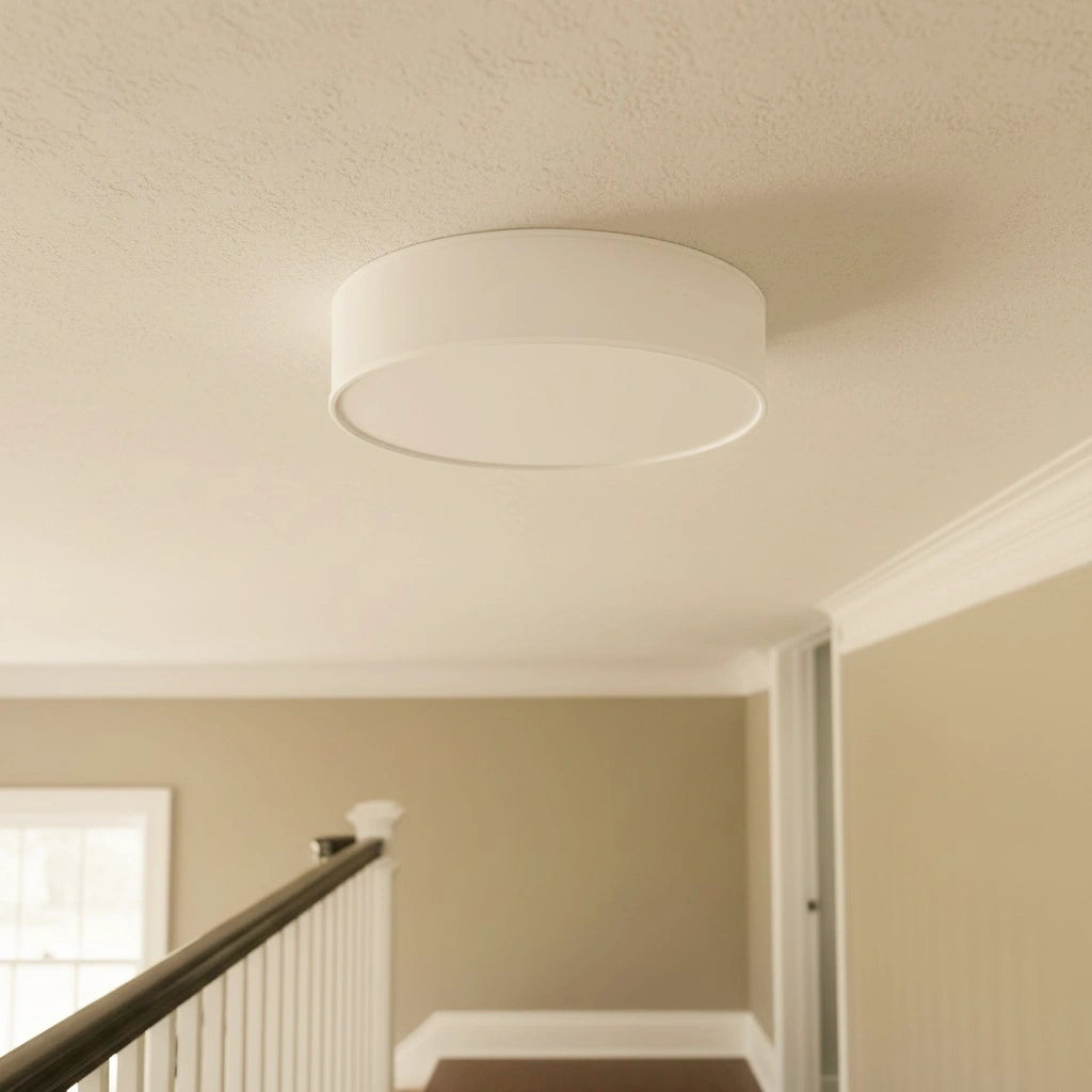Minimalistyczna lampa sufitowa LED Carter Linen Drum10.webp__PID:de9adfba-4b0a-4540-8a49-b7ff143db697