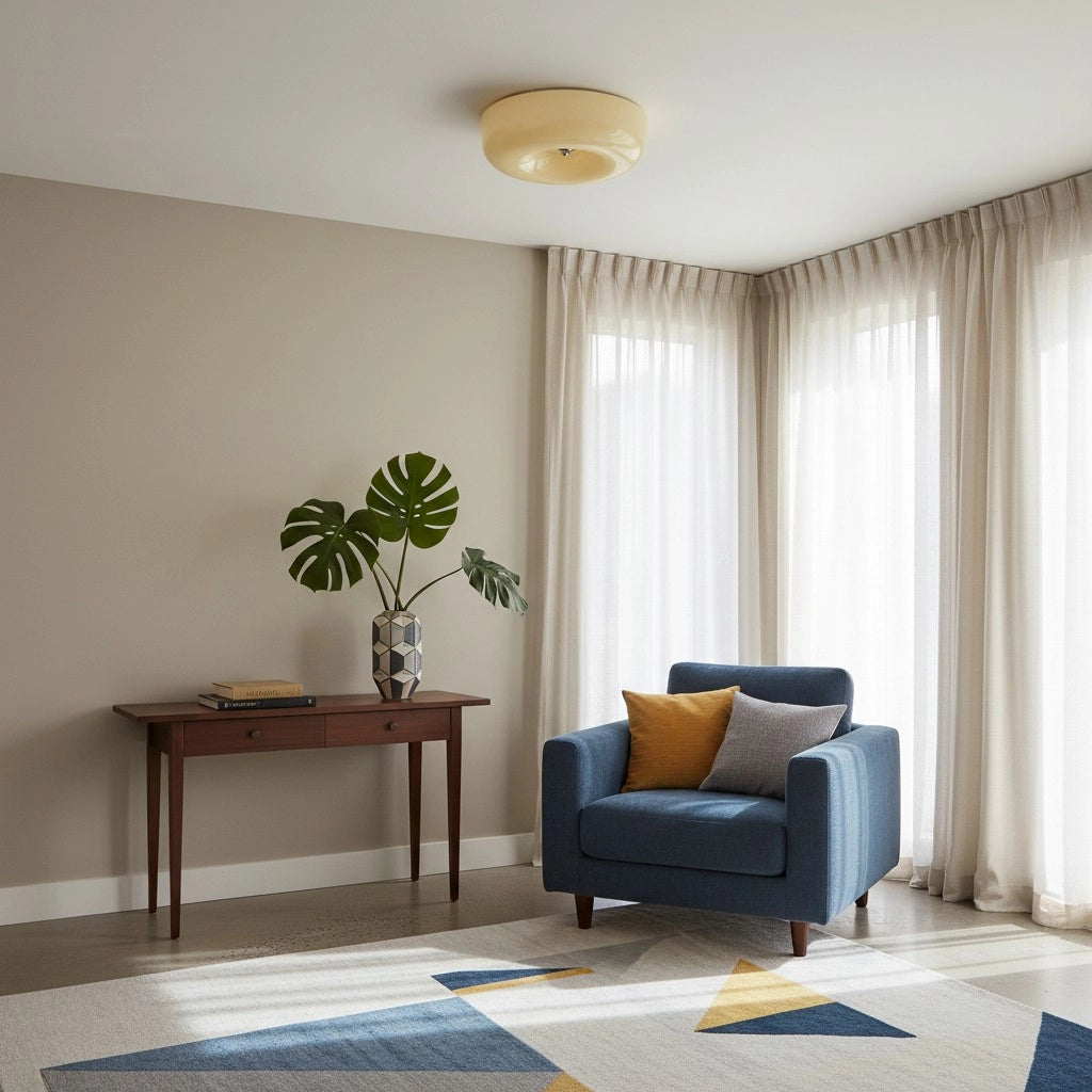 Lampada da soffitto rotonda in vetro Halcyon moderna Bauhaus14.webp__PID:4af8ad53-1cee-4dbe-81f8-6f1b6add143b