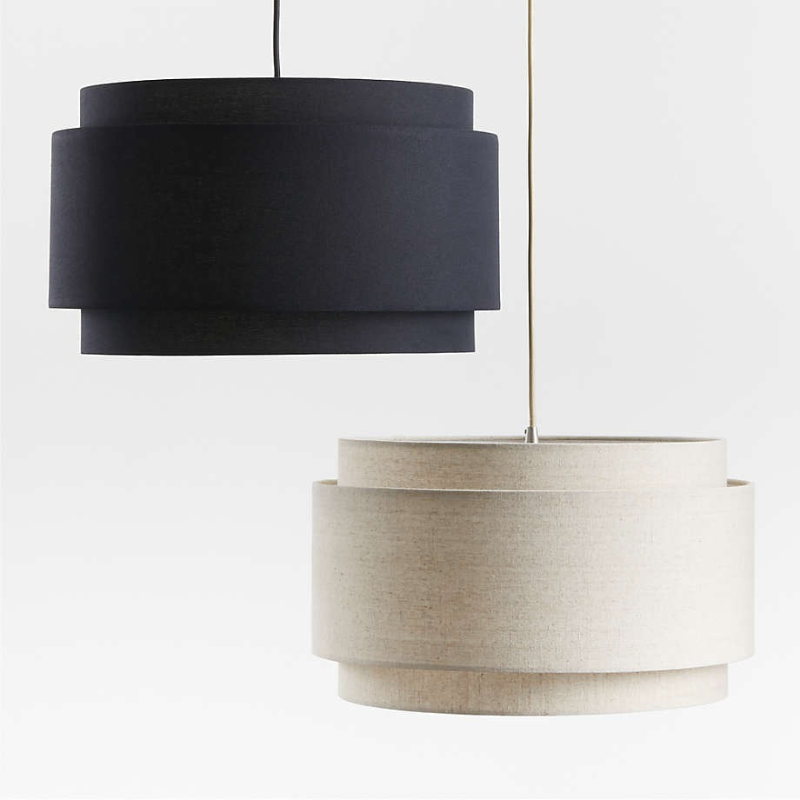 Lampada a sospensione moderna a tamburo in lino Hayden2.webp__PID:9a01e66d-62e4-4b2d-9de5-6a08a9071081