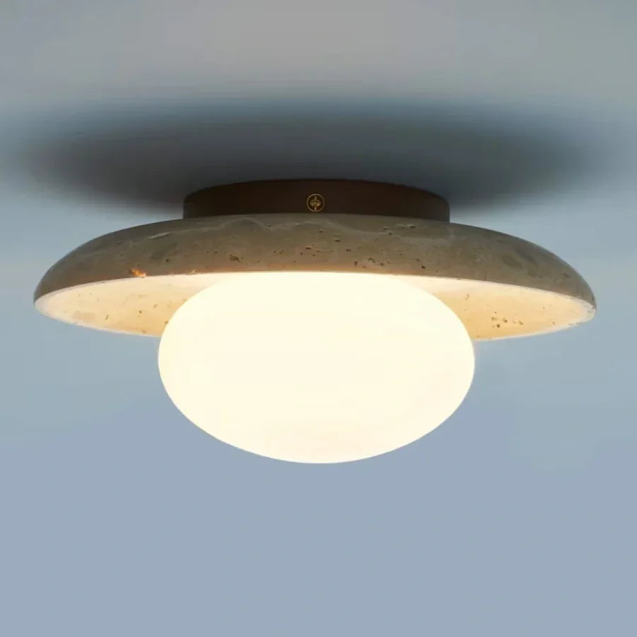 Plafonnier à dôme rond en verre travertin moderne Alaey sur.webp__PID:deb3ae94-b483-4d16-b1ff-b34e18037c63