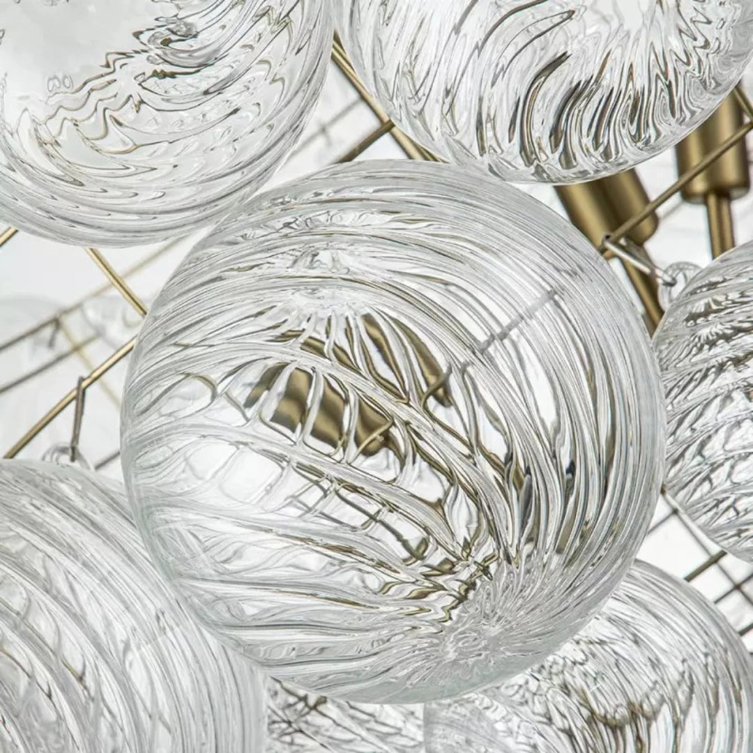 Reid Ribbed Bubble Glass Kronleuchter detail2.webp__PID:8bbcc3b6-3c0d-4e4c-947c-0ef92d012c7c