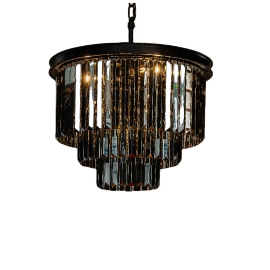 Lampadario Kira vintage di lusso in metallo e cristallo a tamburo sku6.webp__PID:e3153837-4a42-4240-b393-ce2f080e5969