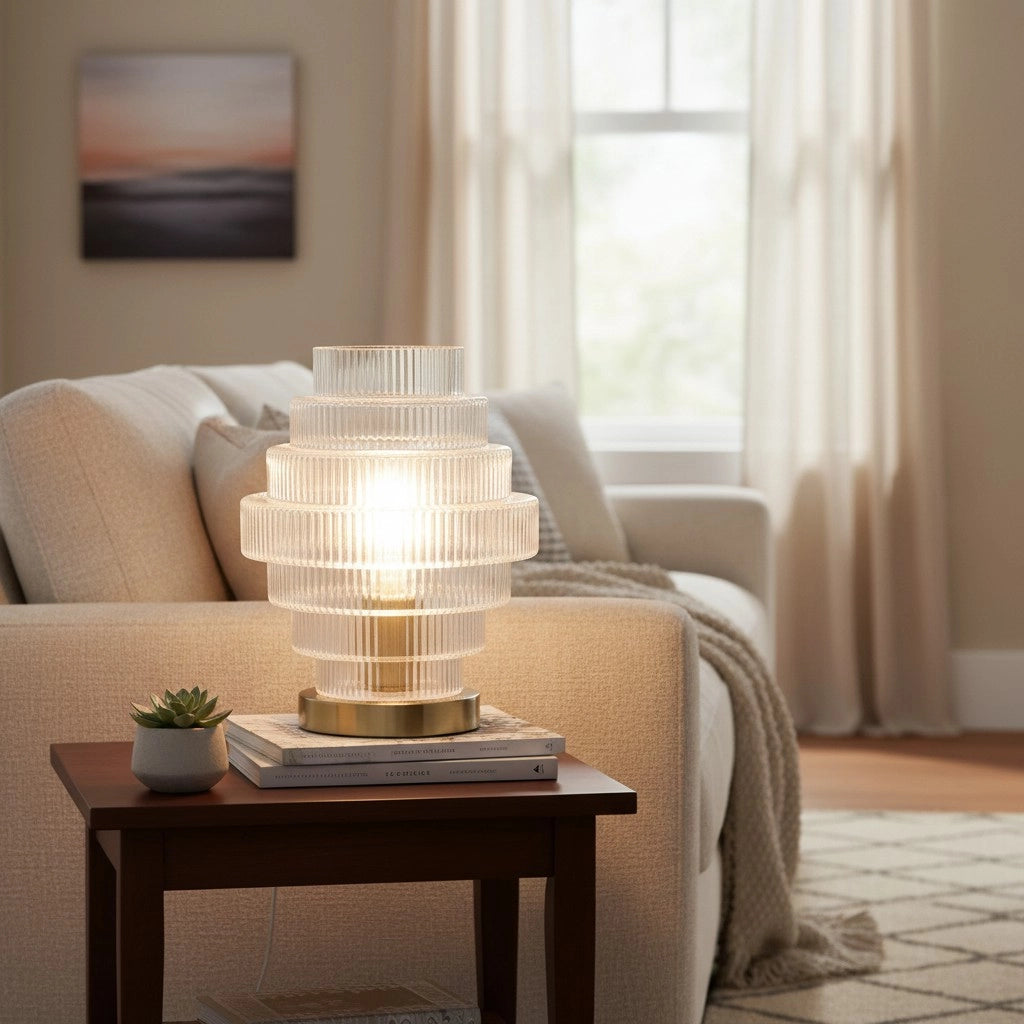Lampe de table en verre nervuré transparent Javier7.webp__PID:3ef3c52f-e3d6-4bdd-a332-b9f005234370