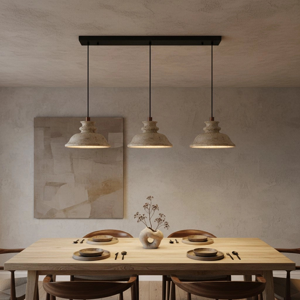 Lampe suspendue en travertin Maja Wabi-Sabi Bell16.webp__PID:77e7db7e-7c8c-427b-99cb-6819e2fcc7d4