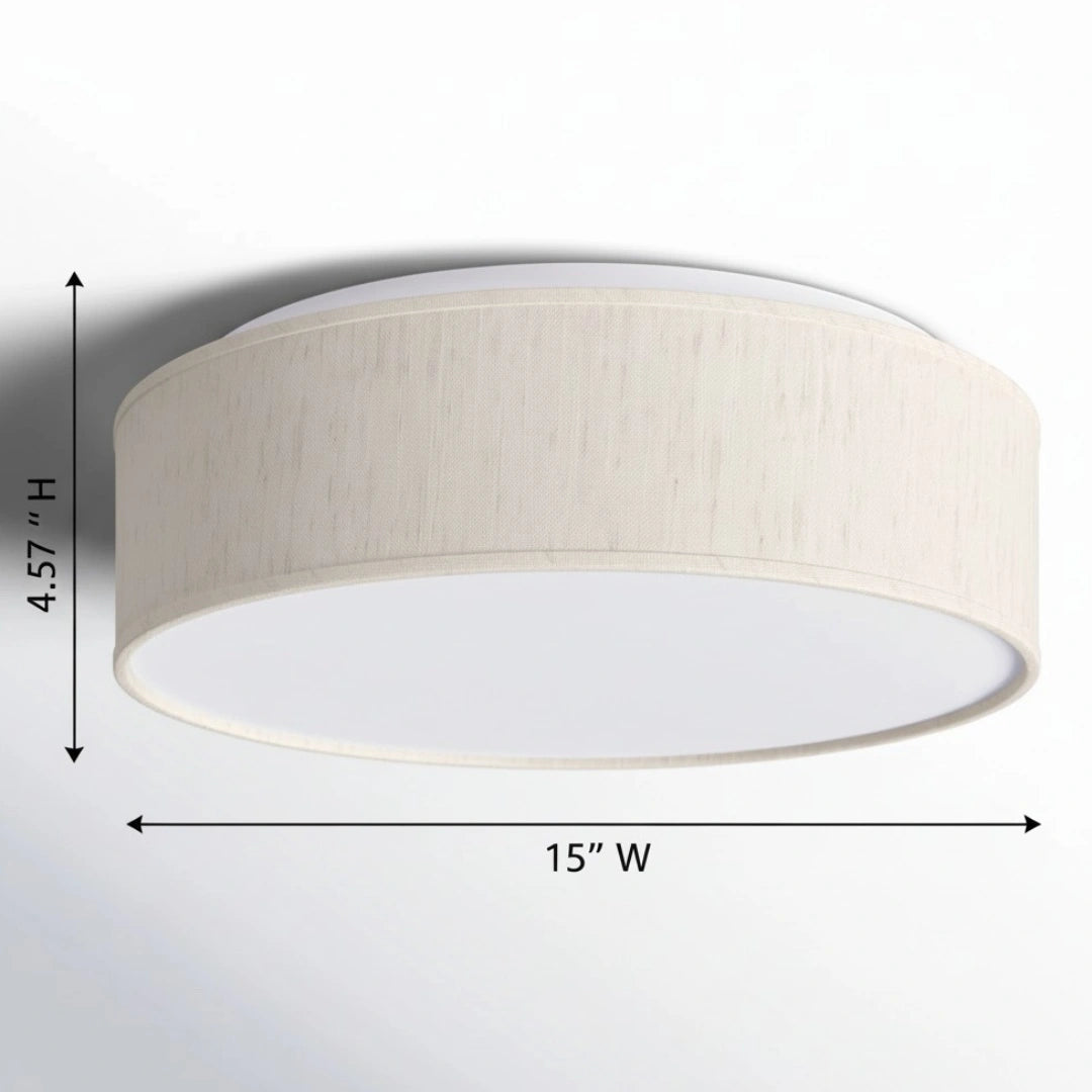 Carter Minimalistyczna lampa sufitowa LED Linen Drum size.webp__PID:1a2259e2-2bf6-4e9a-9fba-4b0a85400a49