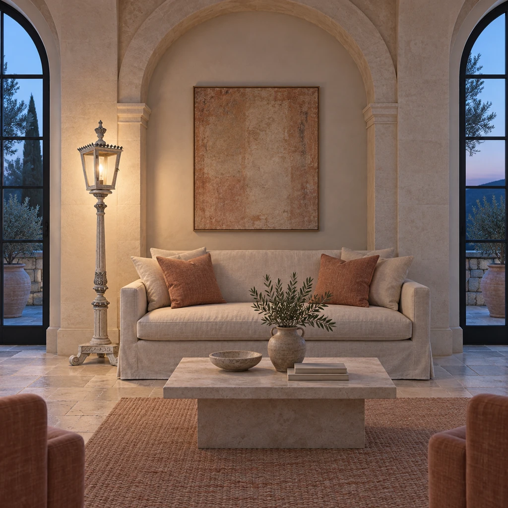 Maison floor lamp in a boutique hotel lounge