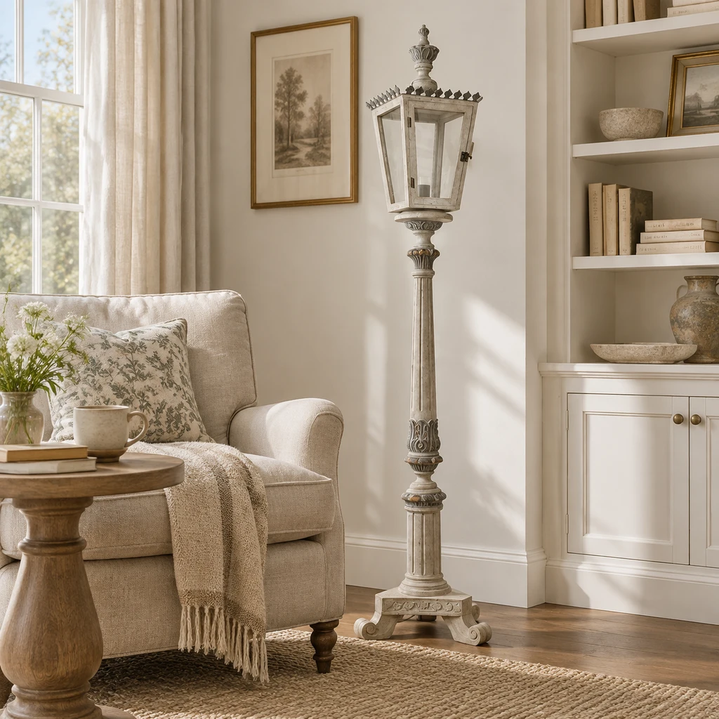 Maison floor lamp in a reading corner