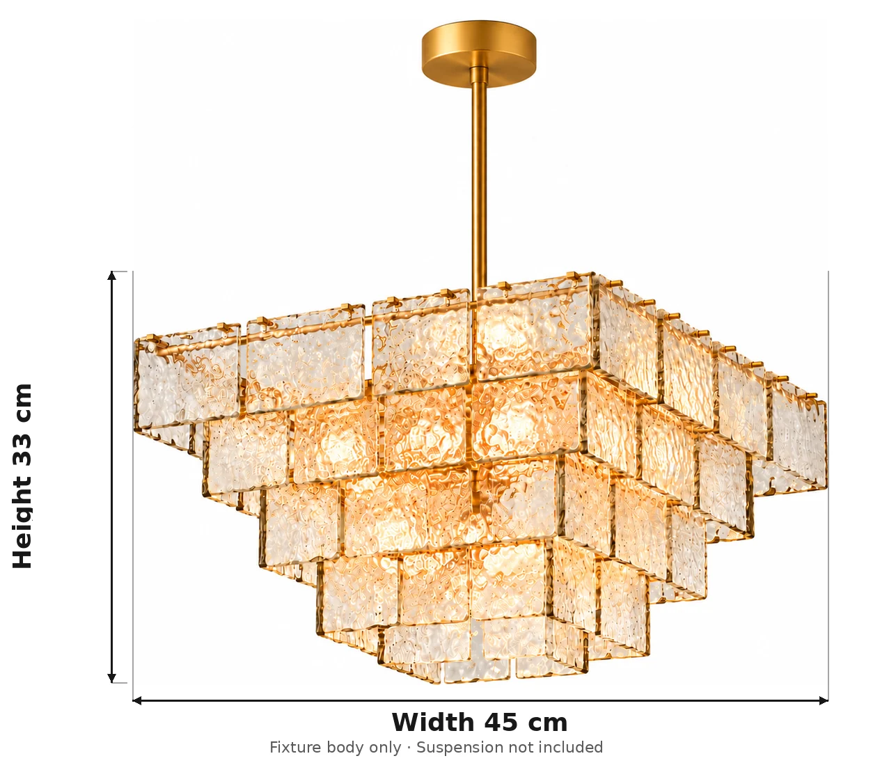 Width 45 cm by height 33 cm