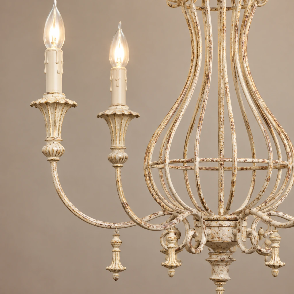 Close detail of an external candle arm