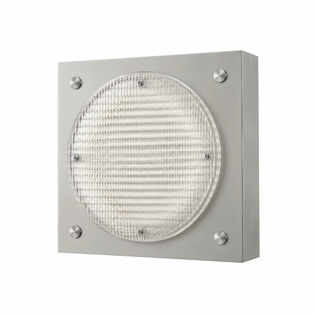 Mira Bauhaus Ribbed Acrylic Iron Wall Sconce on a clean white background